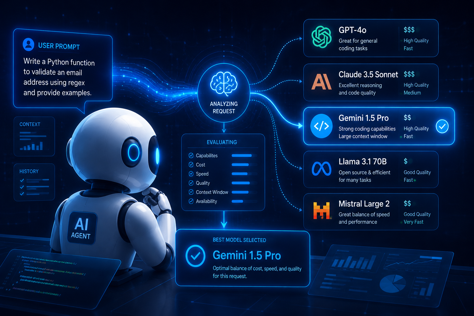 How AI Agents Choose the Best Model Using Smart Routing
