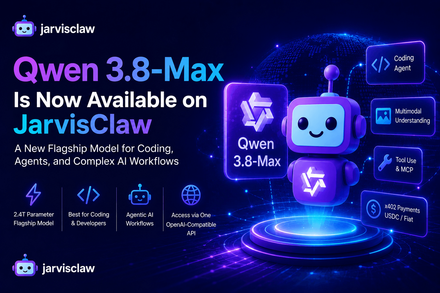 Qwen3.8-Max Is Now Available on JarvisClaw: A New Flagship Model for Coding, Agents, and Complex AI Workflows
