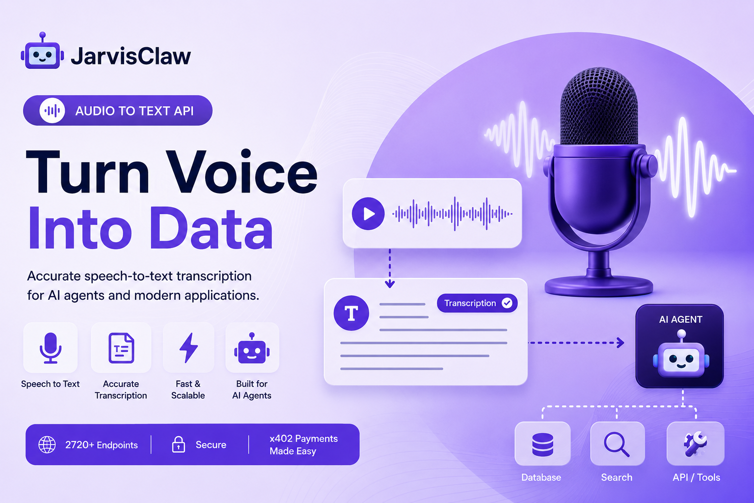Audio to Text API: How to Convert Speech Into Text for AI Agents
