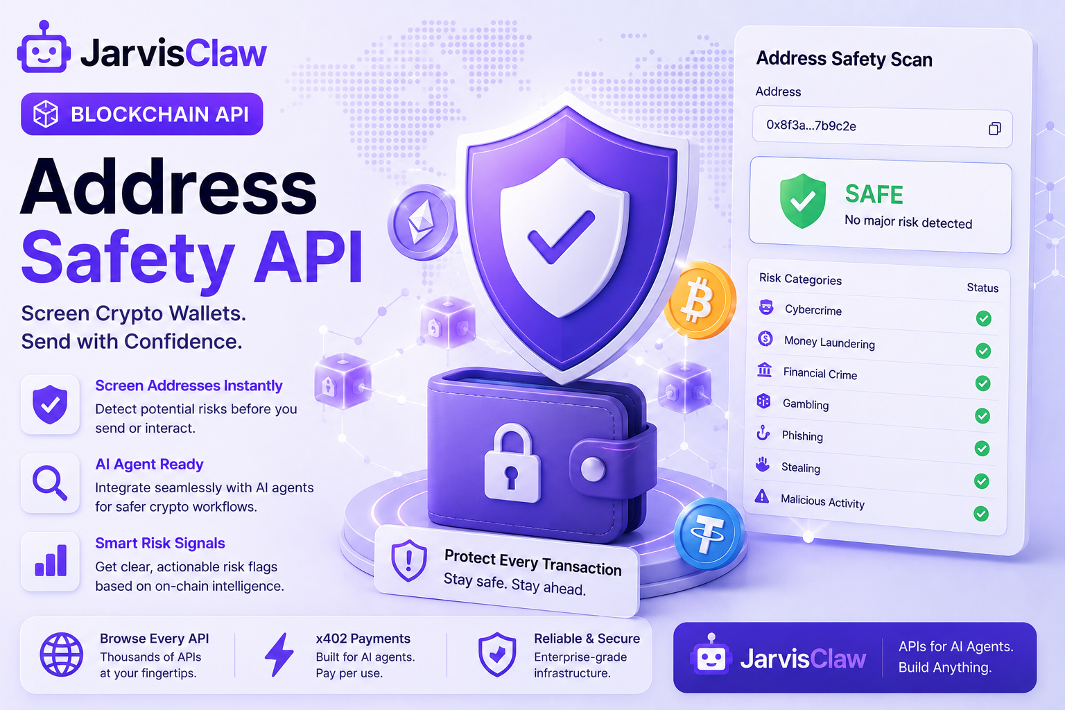 Address Safety API: How AI Agents Can Screen Crypto Wallets Before Transactions
