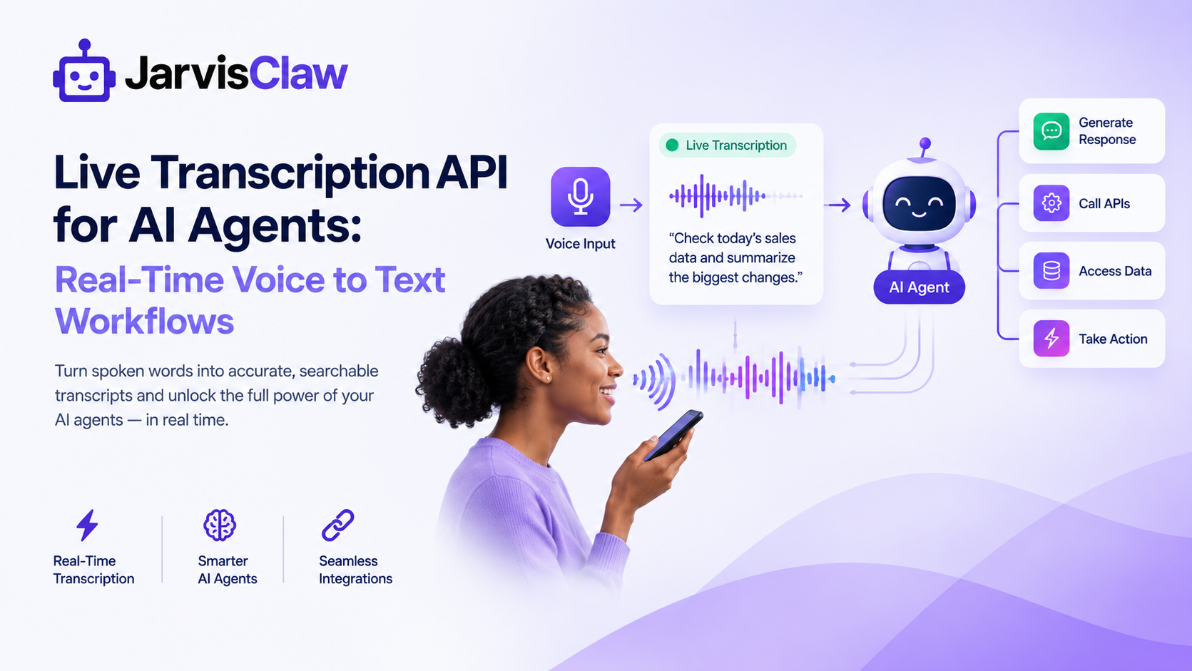 Live Transcription API for AI Agents: Real-Time Voice to Text Workflows