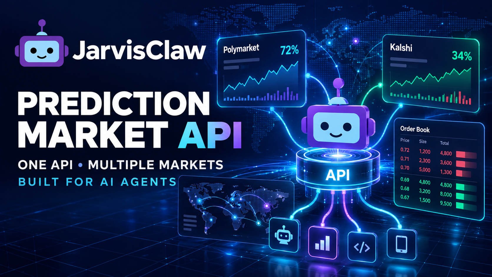 Prediction Market API for AI Agents and Apps: One Endpoint for Cross-Venue Market Data